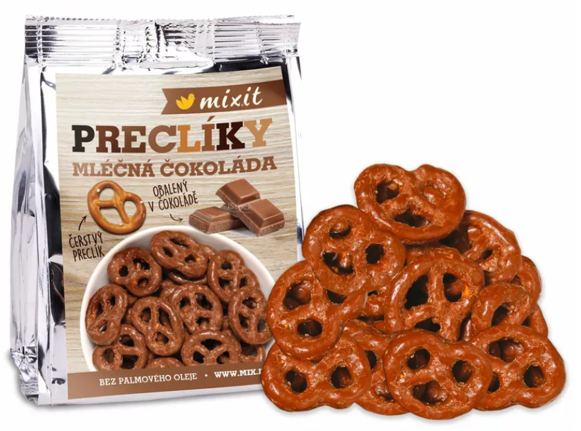 Preclíky do kapsy - mléčná čokoláda 70 g Mixit